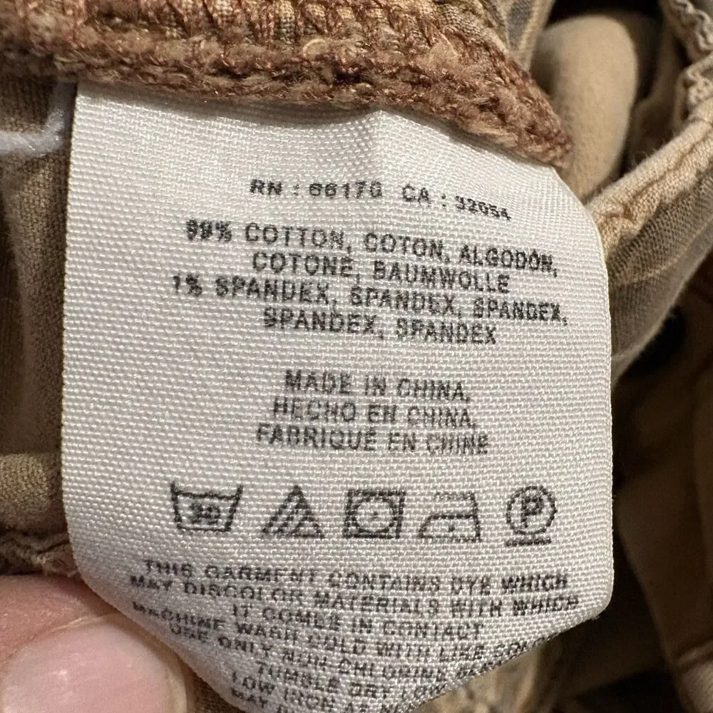 Pilcro Hyphen Shorts Tan Chino Casual Work Business Prep Anthropologie Womens 27
